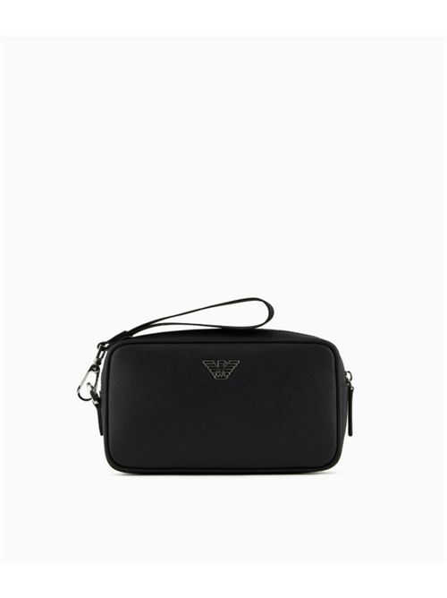 BEAUTY CASE IN REGENERATED LEATHER EMPORIO ARMANI | Y4R356.Y138E81072 BLACK